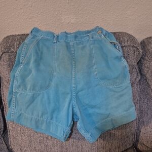 Women's Blue Casual Shorts